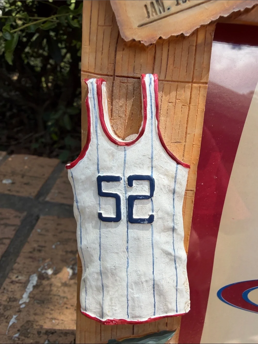 Russ Berrie 3D Hand Painted Resin basketball-themed 5X7 Picture Frame